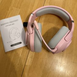 KAPEYDESI Wireless Gaming Headset for PS5, Pink