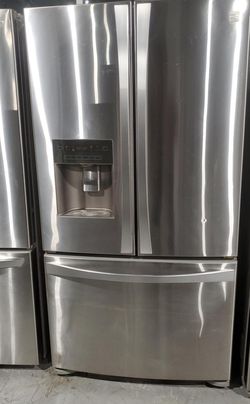 Kenmore 3 Door Stainless Steel Refrigerator Fridge
