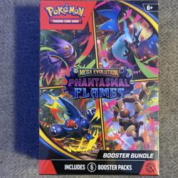 UNOPENED & SEALED Mega Evolution PHANTASMAL FLAMES Booster Bundle