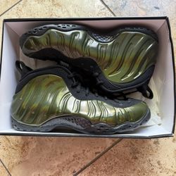 Men’s Legion Green/Black Nike Foamposite Shoes