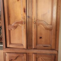 Bedroom Set and wood Armoire 