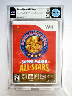 WATA 9.6 A++ SUPER MARIO ALL-STARS Limited Edition Nintendo Wii - Not For Resale