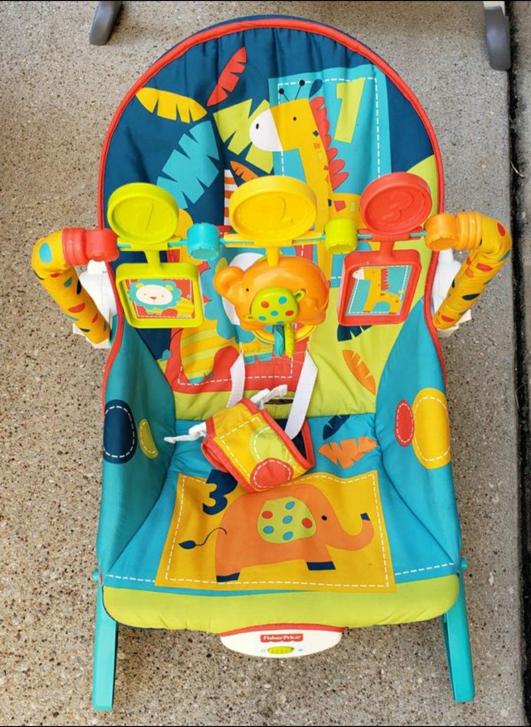 Fisher Price vibrating bouncy seat & diaper bag