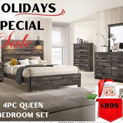4 Pc Queen Bedroom Set 