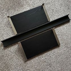 Black IKEA Floating Shelves