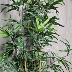 Artificial potted plant, indoor/outdoor bamboo, 9 "