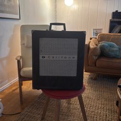 Vintage Caliphone portable record player