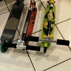 $15 Each Moped push skate board easy roll go fold up scooter kick scoot skoot kids toy roller board 