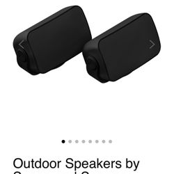 Sonos Outdoor Speakers Multiple available in both colors black and white.   Models OUTDRWW1BLK and OUTDRWW1