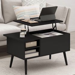 Jensen Wooden Leg Lift Top Coffee Table 