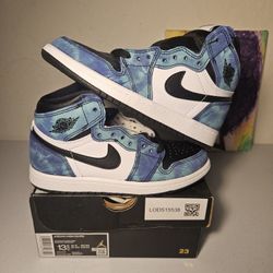 Size 13.5 - Kids Tie Dye Jordan 1's - $100