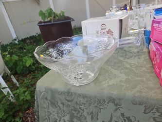 Punch bowl with grape accents