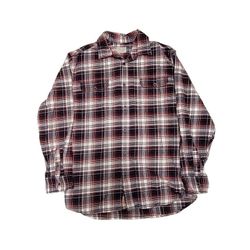 Men's JACHS Large Plaid Heavy Button Down Long Sleeve 