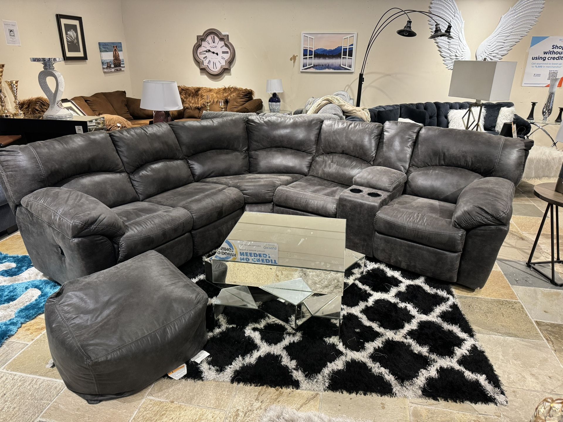 Two Piece Recliner Sectional