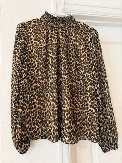 Brand new with tags! J.CREW leopard top