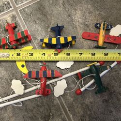 Airplane Mobile - Painted Small Airplane Decoration Use Only 