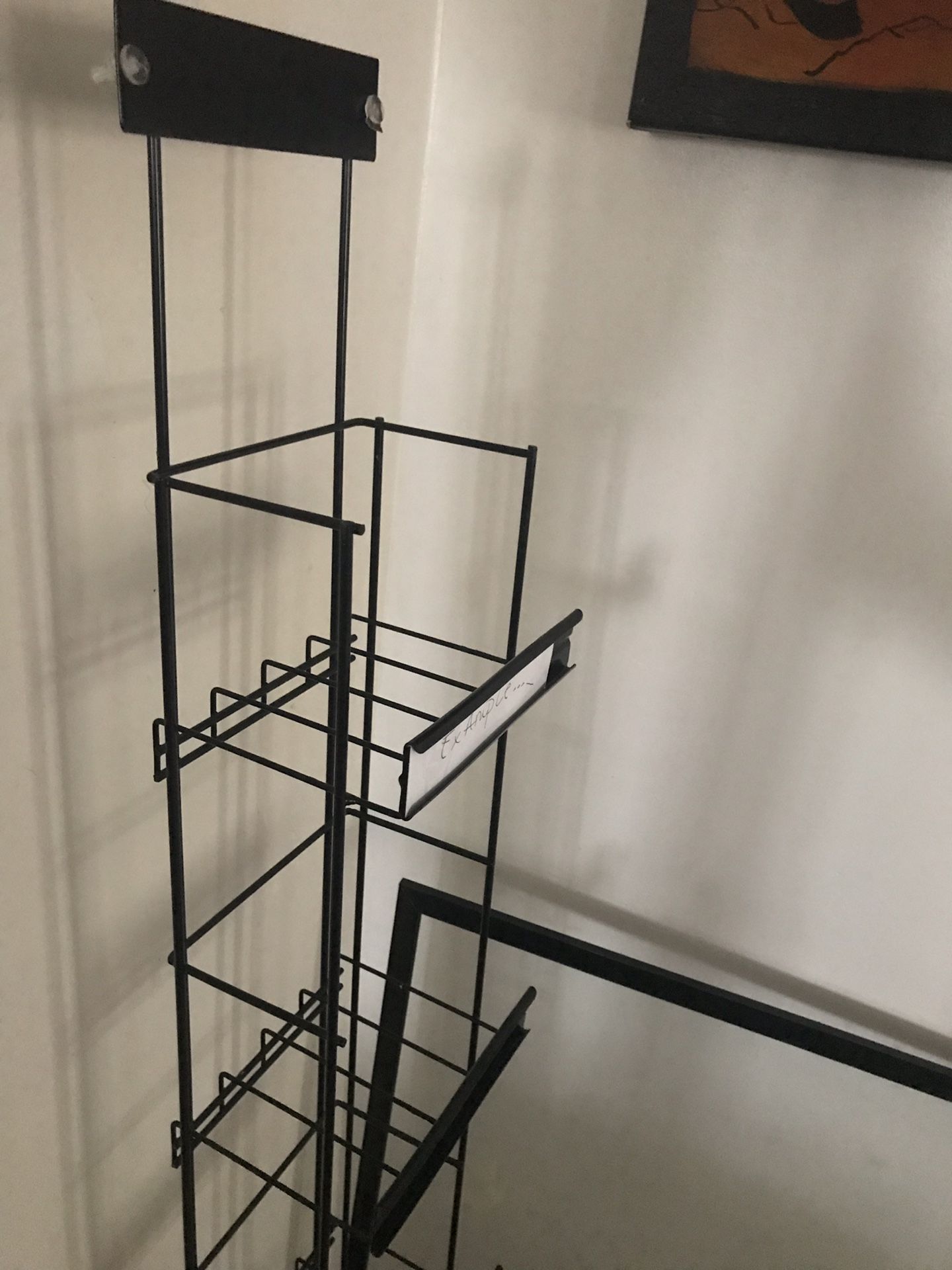 Metal display rack
