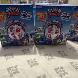 Snow Pets Mystery Pets Series 1 With Snow! RARE HTF! Hot NEW Toy! Set Of 2