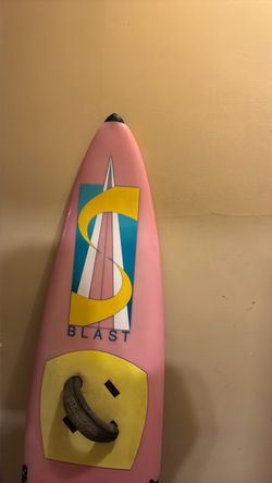 Pink surfboard