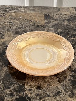 Anchor Hocking Peach Luster Ware Plate