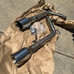 G37 Sedan Muffler Delete Pipes.  4” Tips