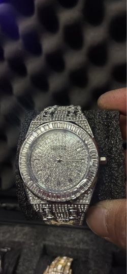Iced Out Crystal-Set Dress Watch