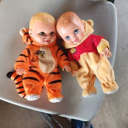 New Winnie The Pooh And Tigger Water Baby Dolls