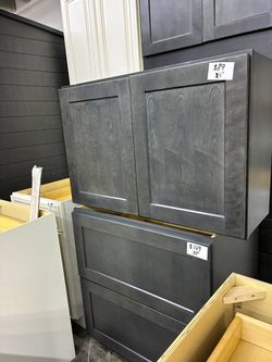Charcoal Shaker wall cabinet 24"