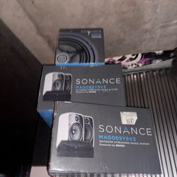 2 Sonance MAGO6SYSV3 And 1 Sonance  MAG8R 8" 2-Way In-Ceiling Speakers