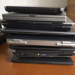 10 Old Non Working Laptops Only For Parts Or Repair Only