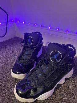 Jordan 6 rings, side 6, Black / blue / White
