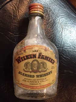 Old whiskey bottle
