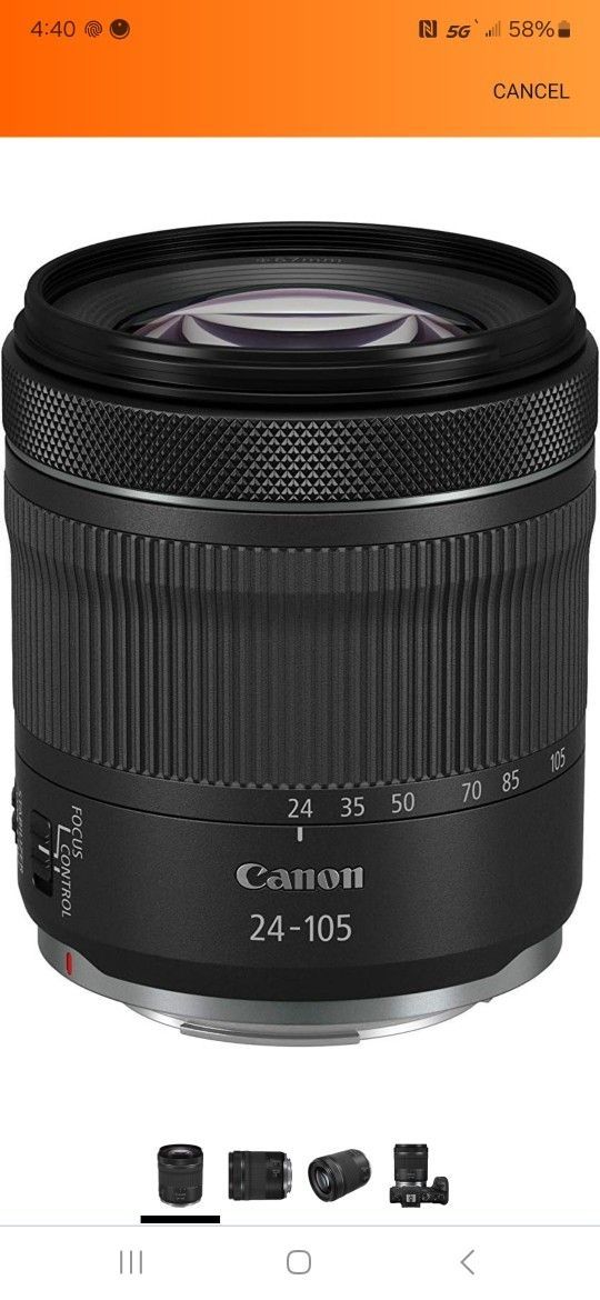 Canon rf 24-105 F-4