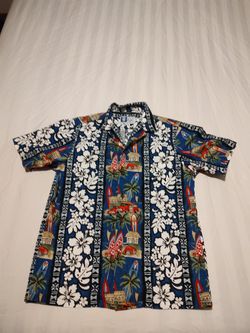 RJC Hawaiian Shirt Men's Small Vintage USA 