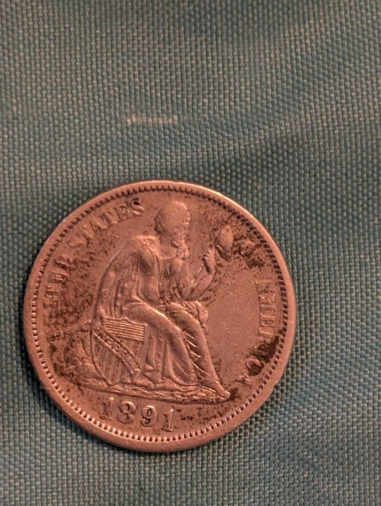 Nice 1891 Seated Liberty Dime