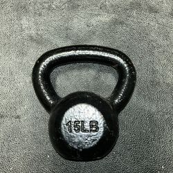 15lbs Cast Iron Kettlebell