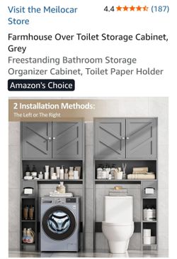 Over the toilet storage cabinet