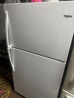 white whirlpool fridge