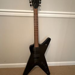 Dean ML Electric Guitar – Black Explorer Style – Made in Korea