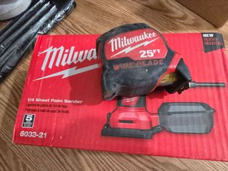 Milwaukee palm sander new