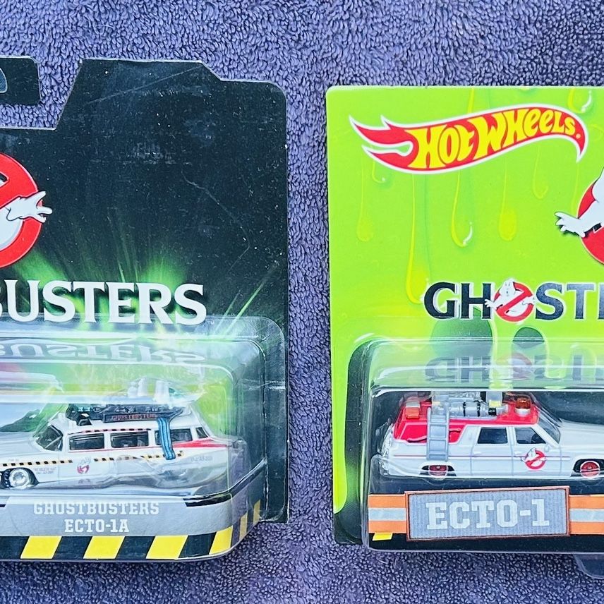 Hot Wheels Ghost Busters, Ecto-1, Ecto-1A & Ecto-2, Johnny Hot Wheels Ghost Busters, Ecto-1, Ecto-1A & Ecto-2, Johnny