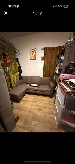 small new brown couch 