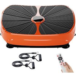 GORISE Whole Body Vibration Plate Exercise Machine for Fast Weight Loss & Lymphatic Drainage, 250lbs Capacity, Resistance Bands - Home Fitness Workout