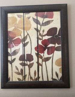 Framed Flower Art Work -3