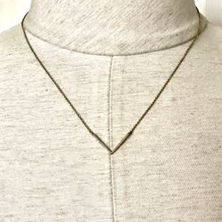 Orelia Open Triangle Dainty Pendant Necklace 