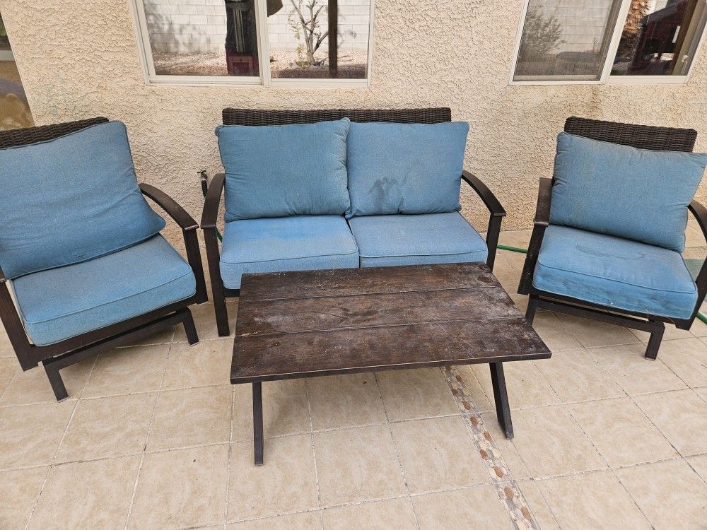 Metal Patio Furniture Set