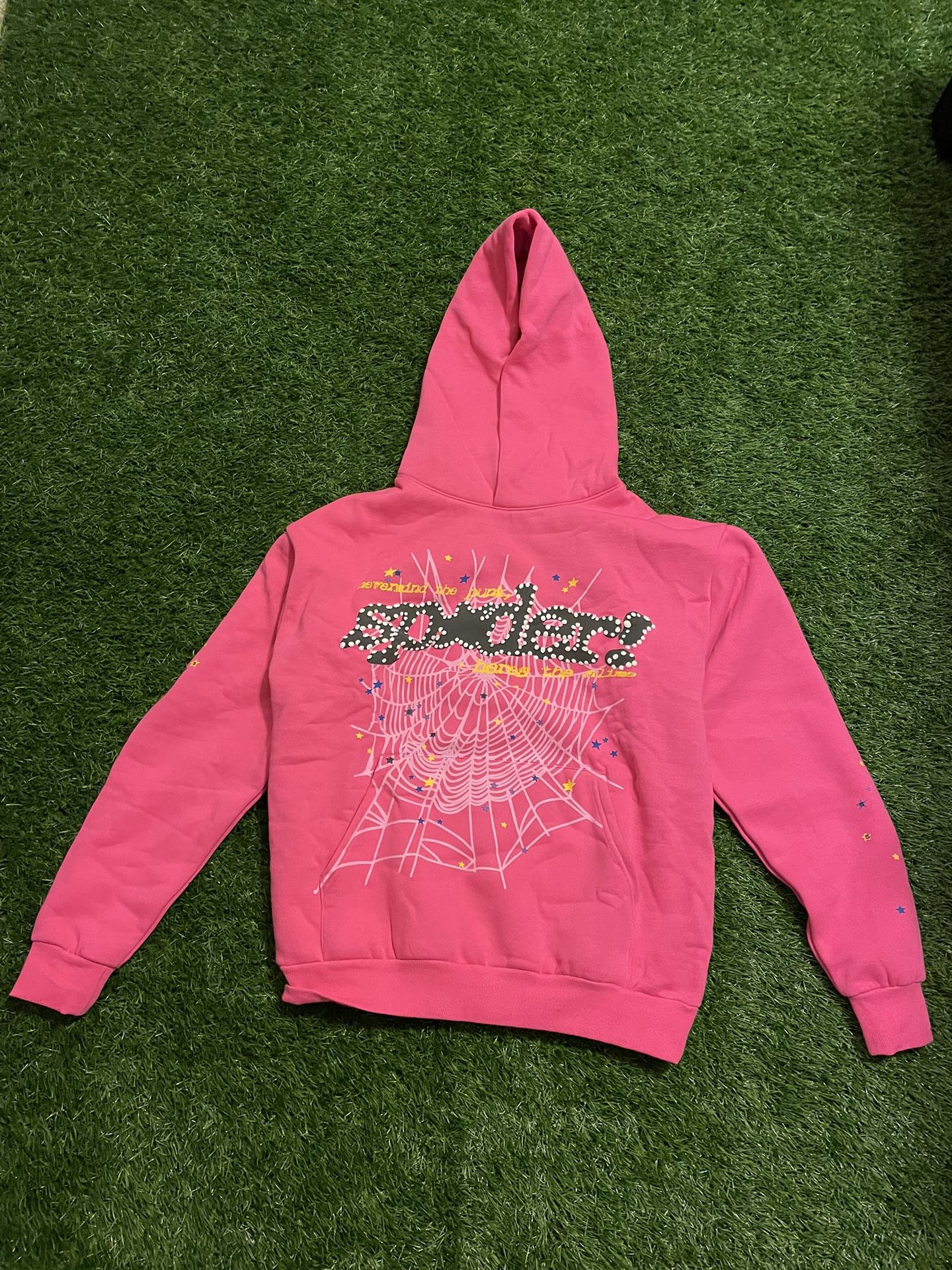 Sp5der Hoodie Pink V2