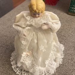 Vintage Porcelain Angel Tree Topper