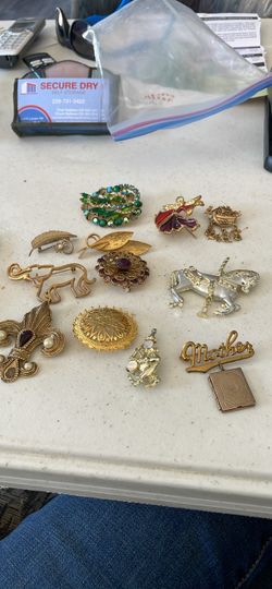 Vintage brooches and pins $55 for the lot.