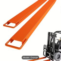 GarveeTech Pallet Forklift Extensions, 84" Length x 4.5" Width Heavy Duty Steel Pallet Fork Extenders, 1 Pair for Forklifts, Orange